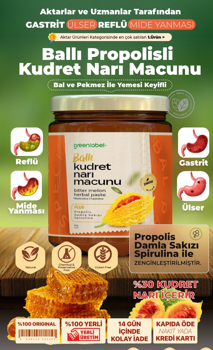 GREEN LABEL Kudret Narı Ekstraktlı Ballı Macun 250 gr.