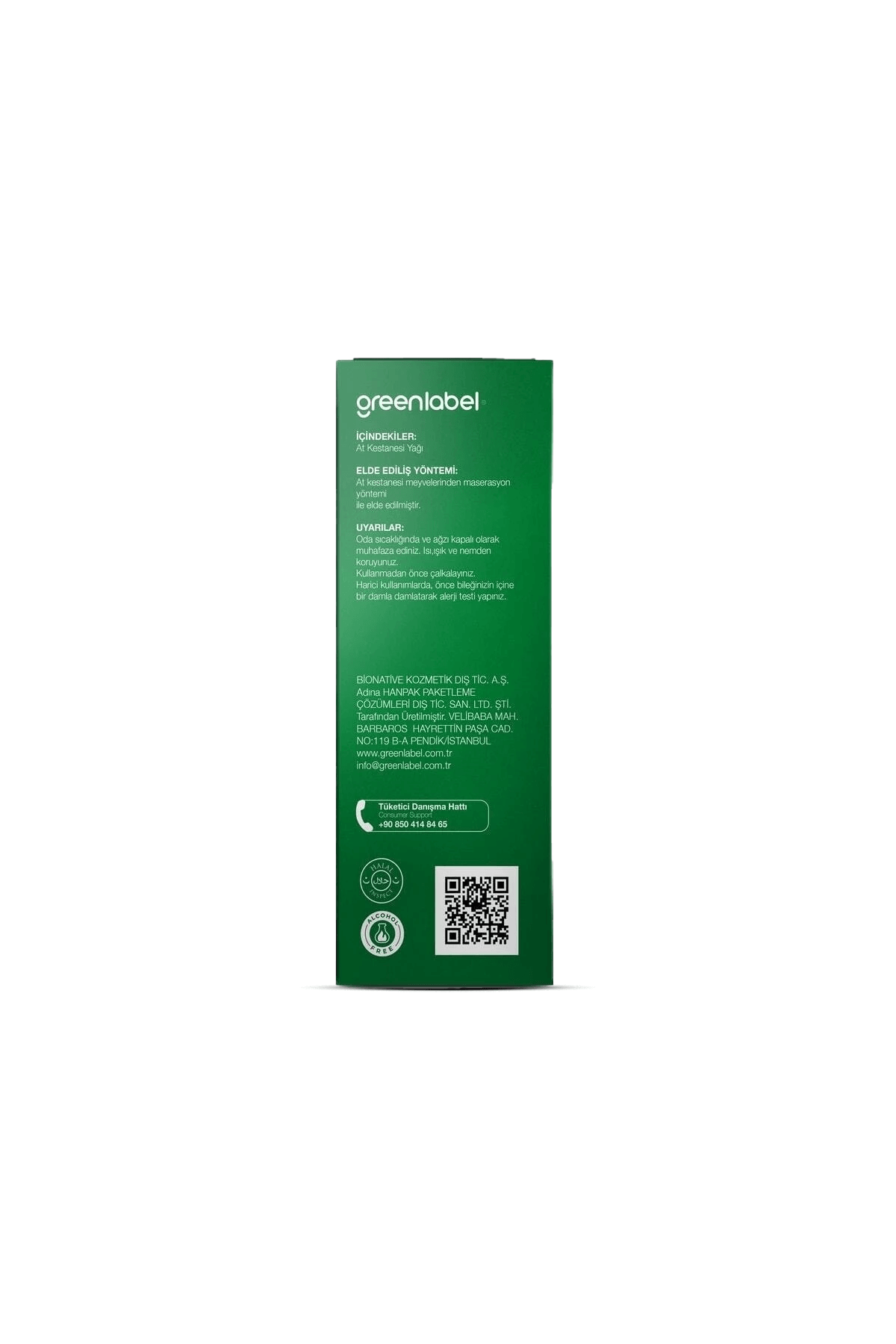 GREENLABEL At Kestanesi Yağı 20ml.