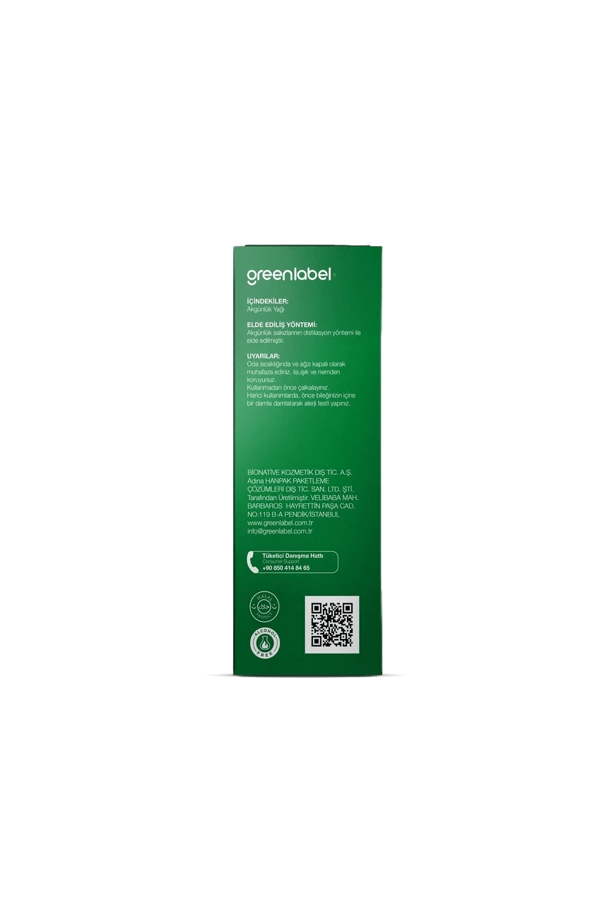 GREENLABEL Akgünlük Yağı 20ml.