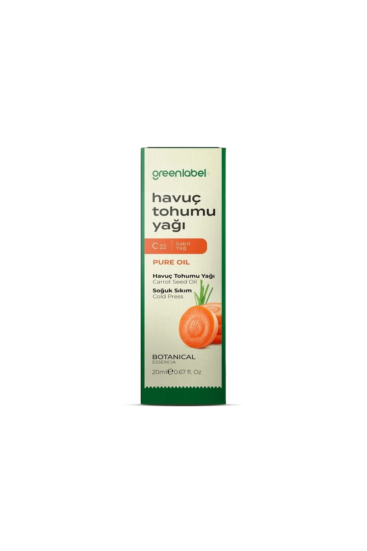 GREENLABEL Havuç Tohumu Yağı 20ml.