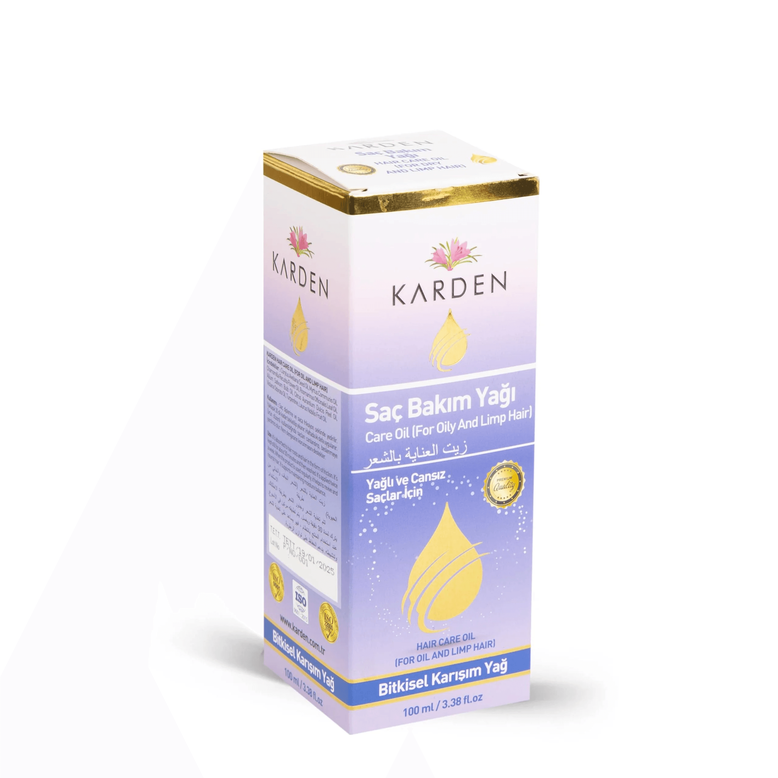 KARDEN SAÇ BAKIM YAĞI ( YAĞLI VE CANSIZ SAÇLAR İÇİN ) 100 ML