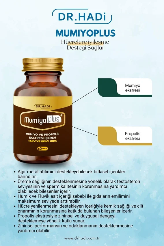  DR.HADİ Mumiyo Plus (Shilajit) 60 Kapsül 
