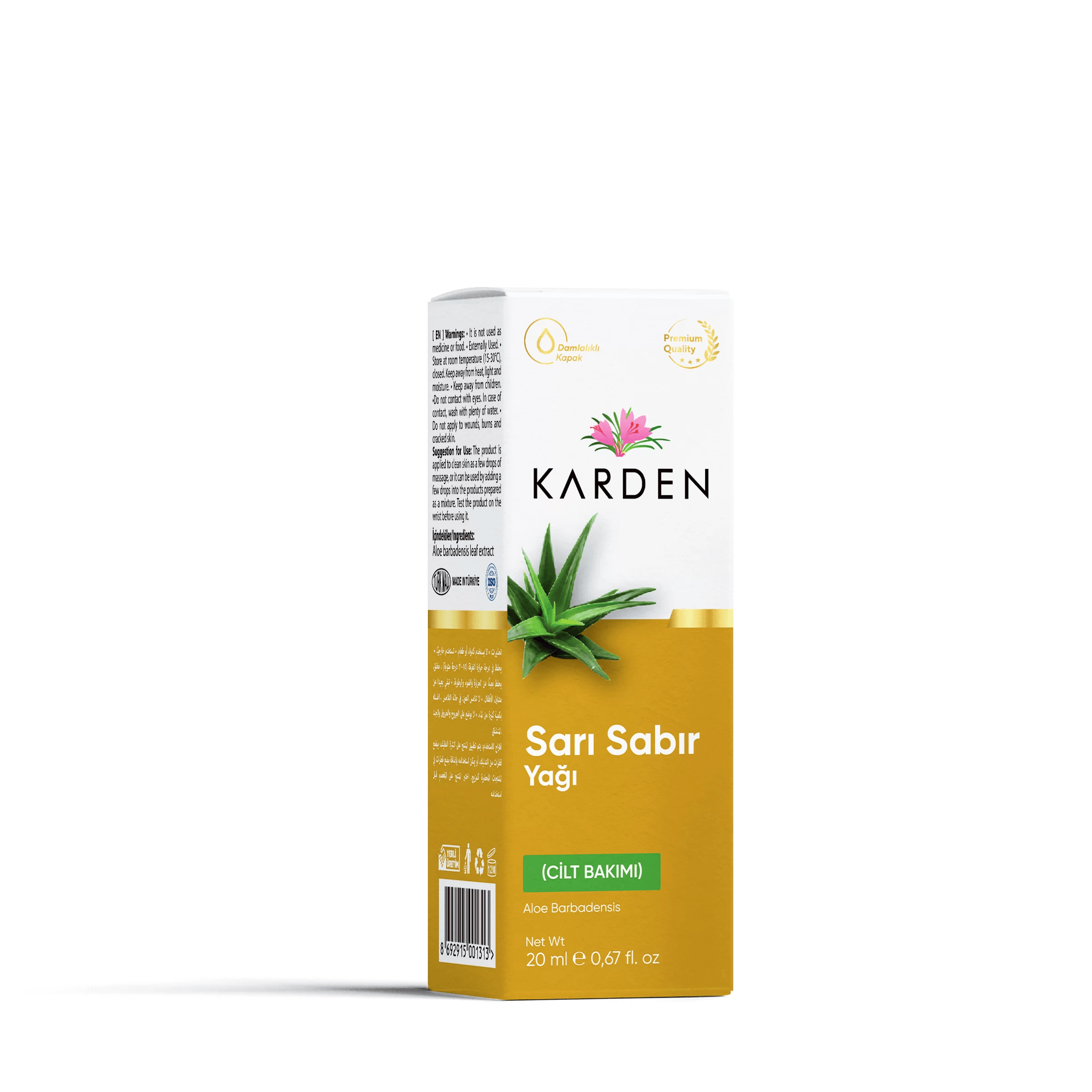 Karden ALOEVERA (SARI SABIR) YAĞI 20CC