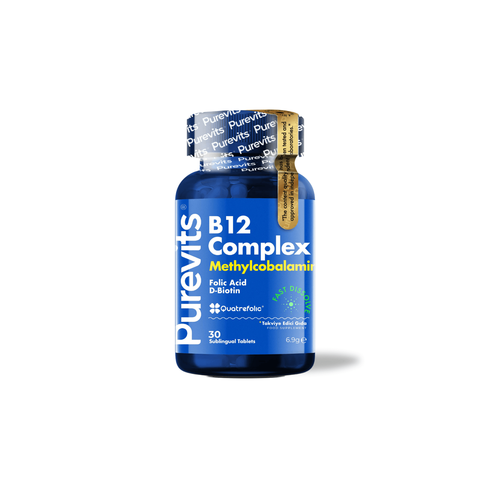 Vitamin B12 Complex - Folic Acid –  Biotin – 30 Adet Dilaltı Tablet