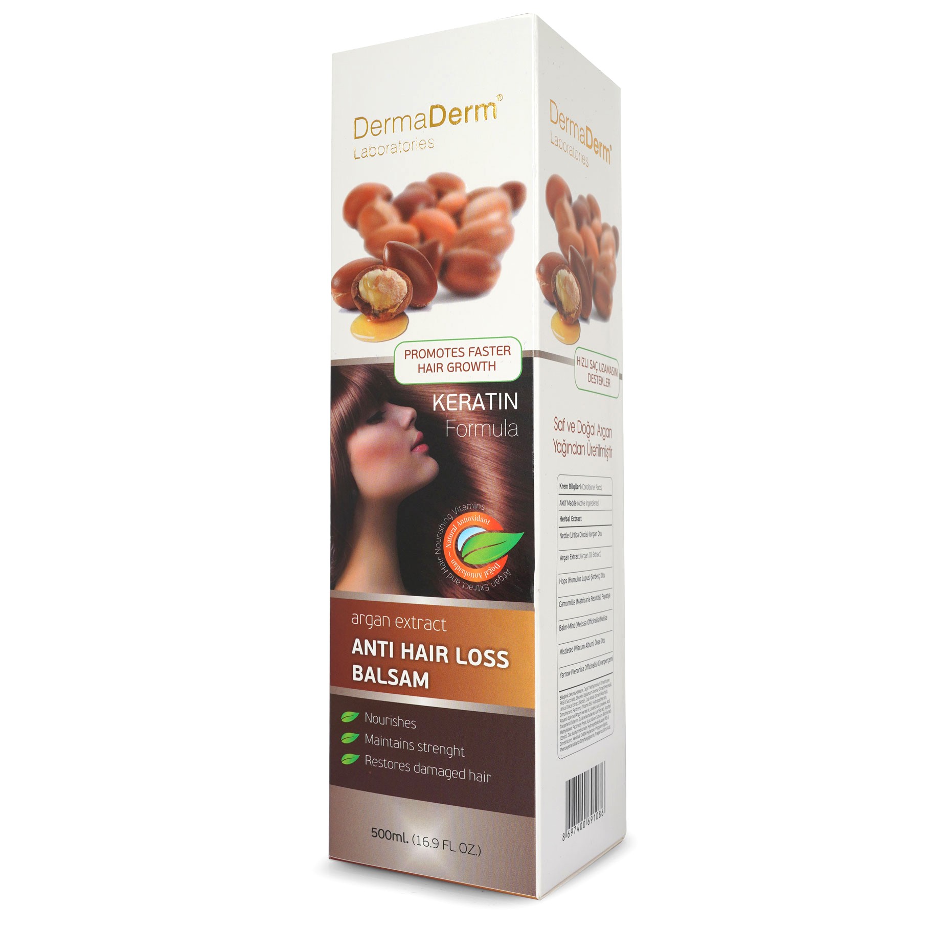 Dermaderm Argan Yağı Özlü Saç Kremi 500 ml