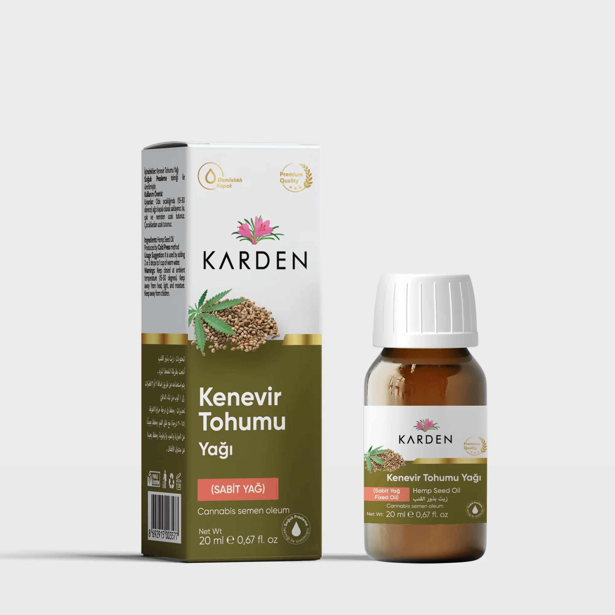 KARDEN KENEVİR TOHUMU YAĞI 20 ML