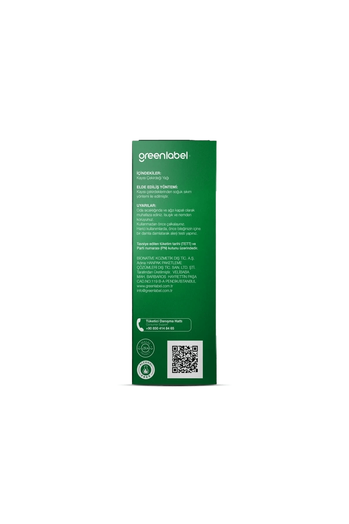 GREENLABEL Kayısı Çekirdeği Yağı 20ml.