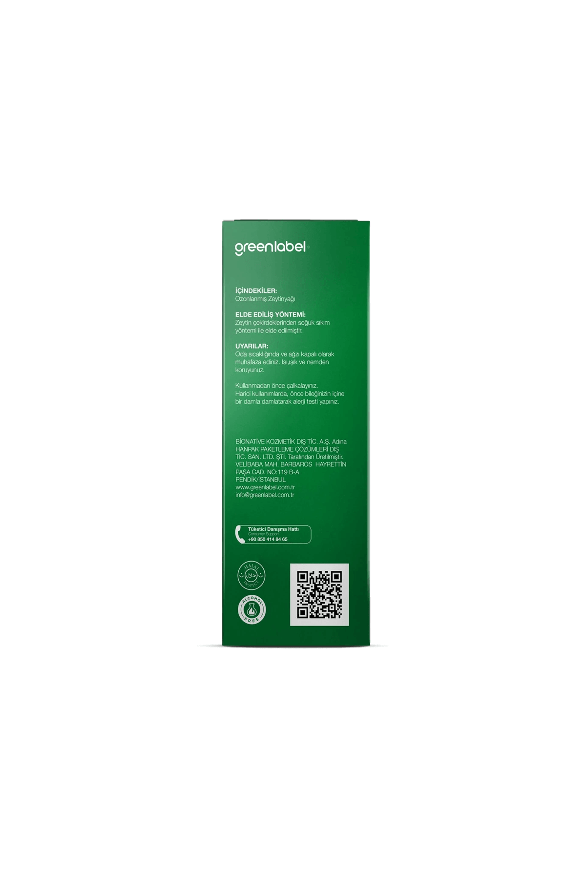 GREENLABEL Zeytin Yağı (Ozonlandırılmış) 50ml.