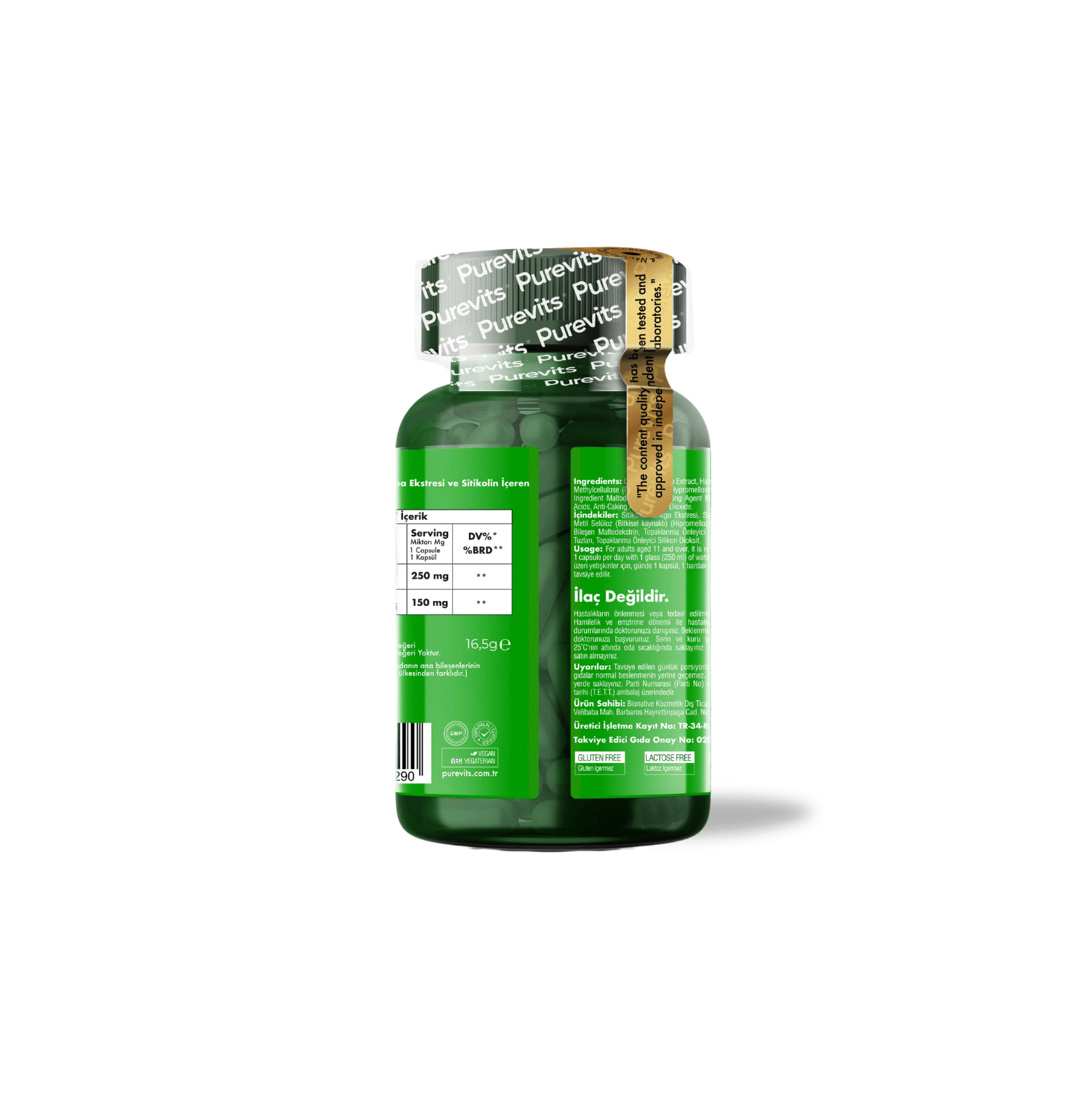 Ginkgo Biloba Citicoline  + Focus - 30 Vegan Kapsül 