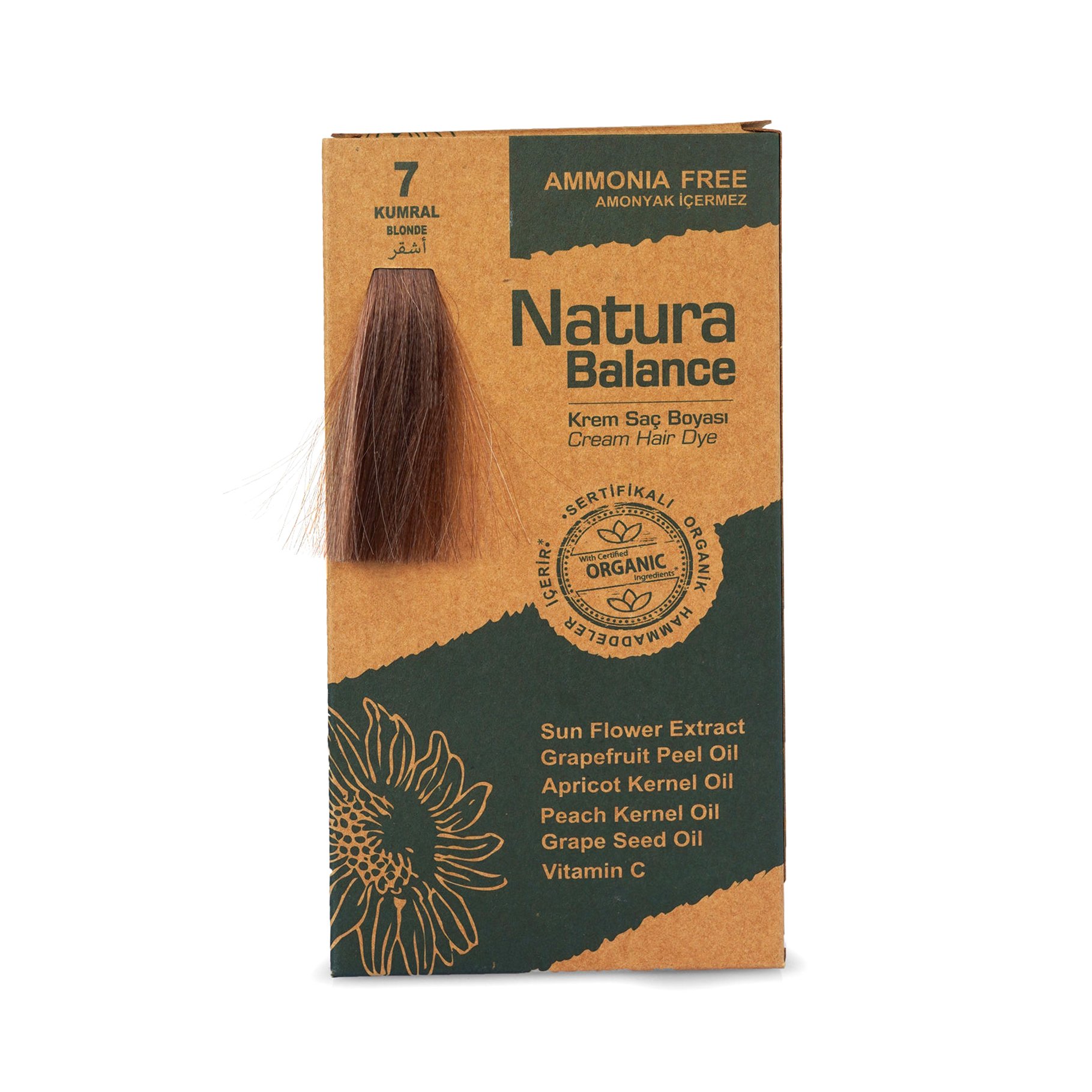 NB Organik Saç Boyası No:7 Kumral