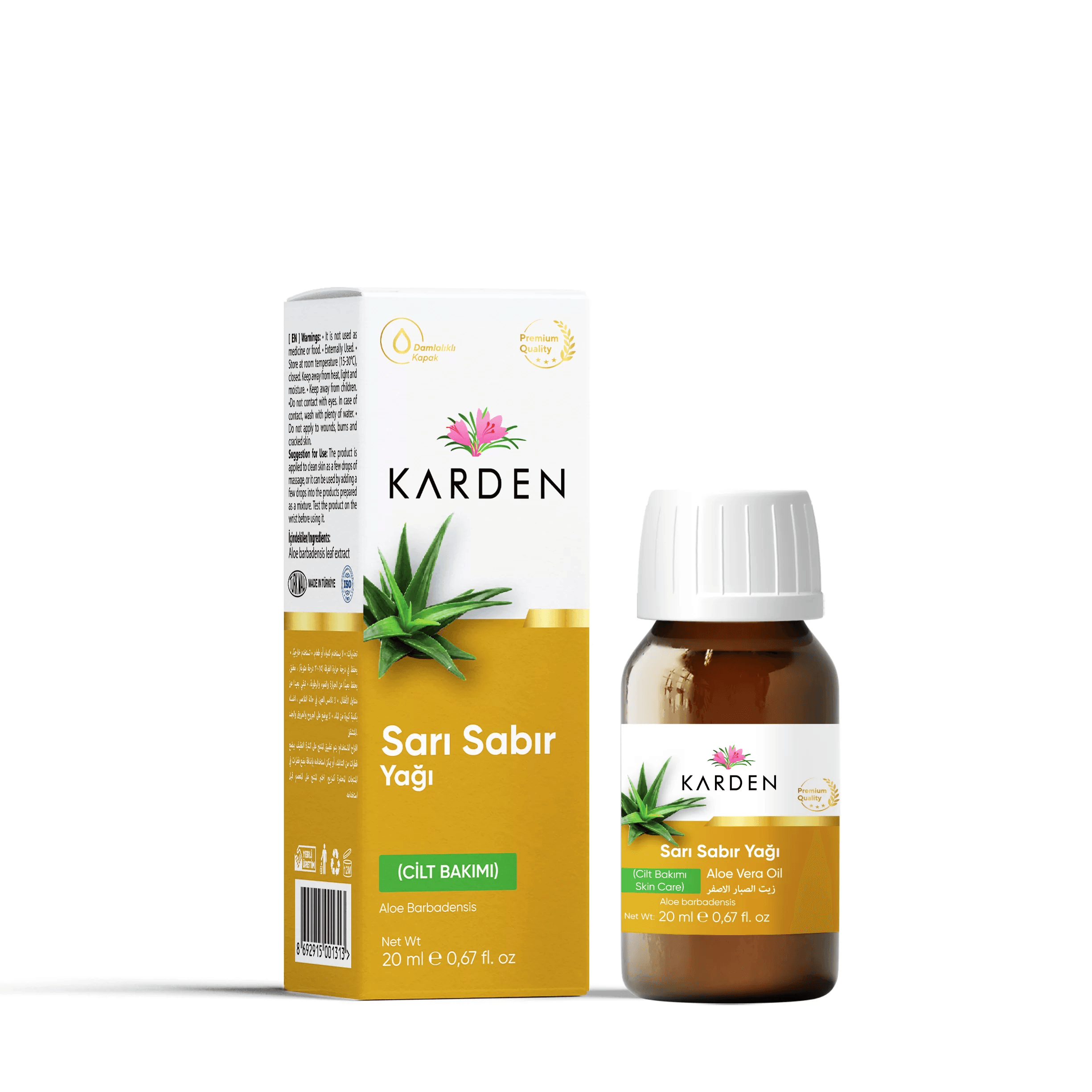 Karden ALOEVERA (SARI SABIR) YAĞI 20CC