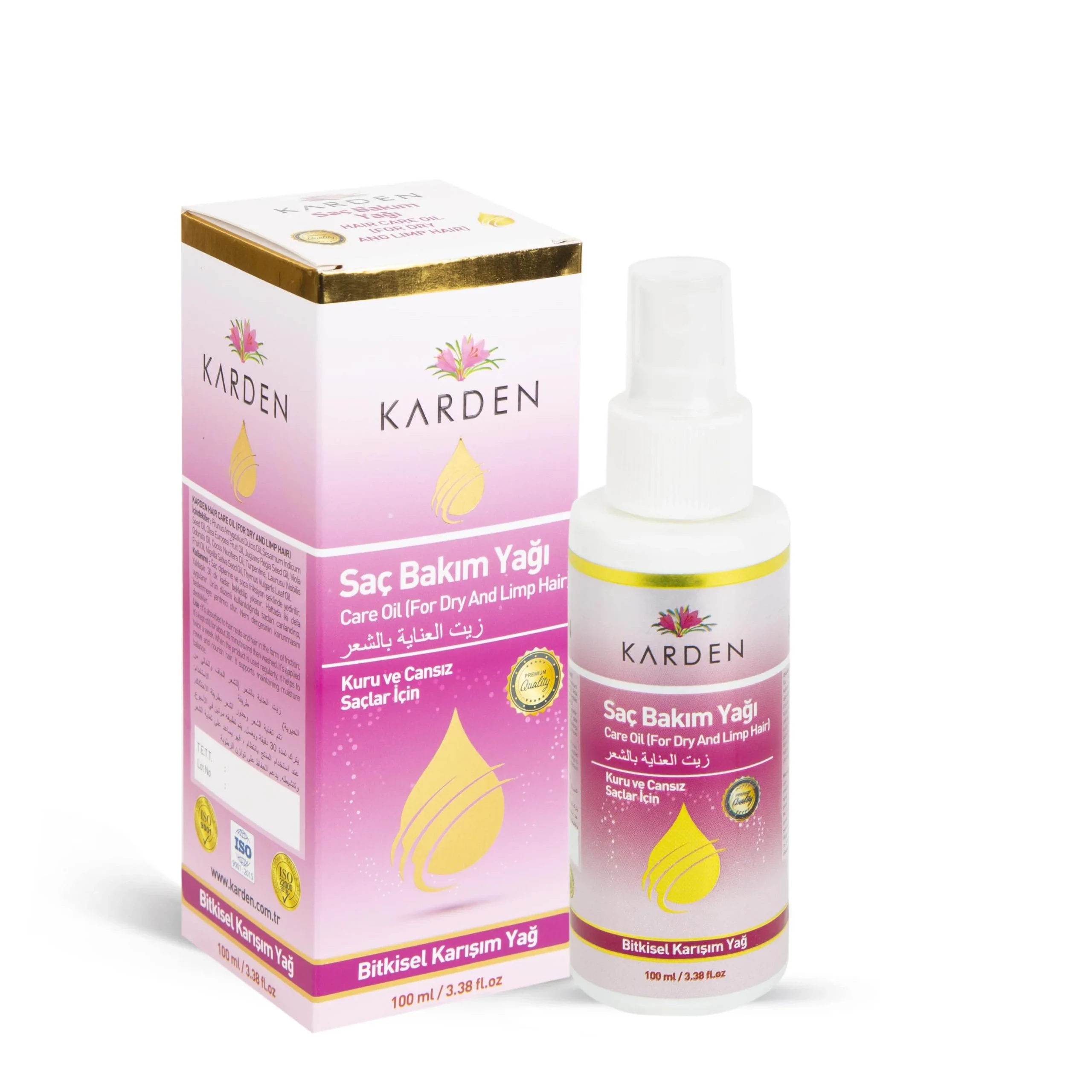 KARDEN SAÇ BAKIM YAĞI KUTULU ( KURU VE CANSIZ SAÇLAR İÇİN ) 100 ML.