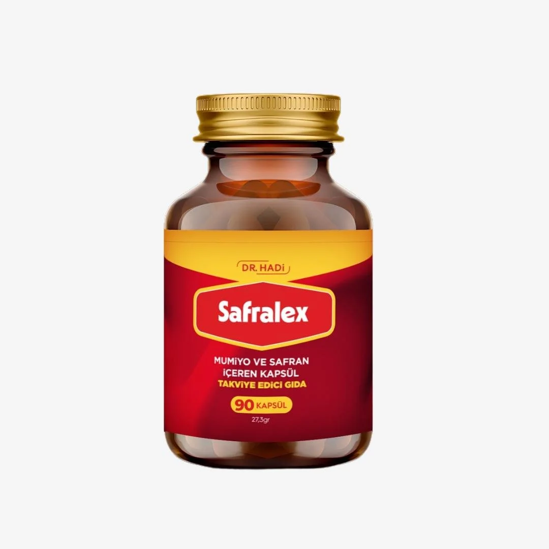 DR.HADİ Safralex Mumiyo ve Safran İçeren Takviye Edici Gıda 90 kapsül