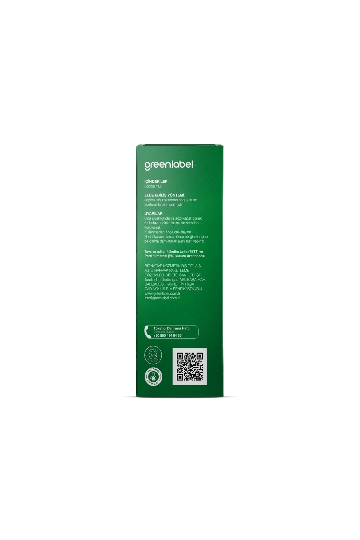 GREENLABEL Jojoba Yağı 20ml.