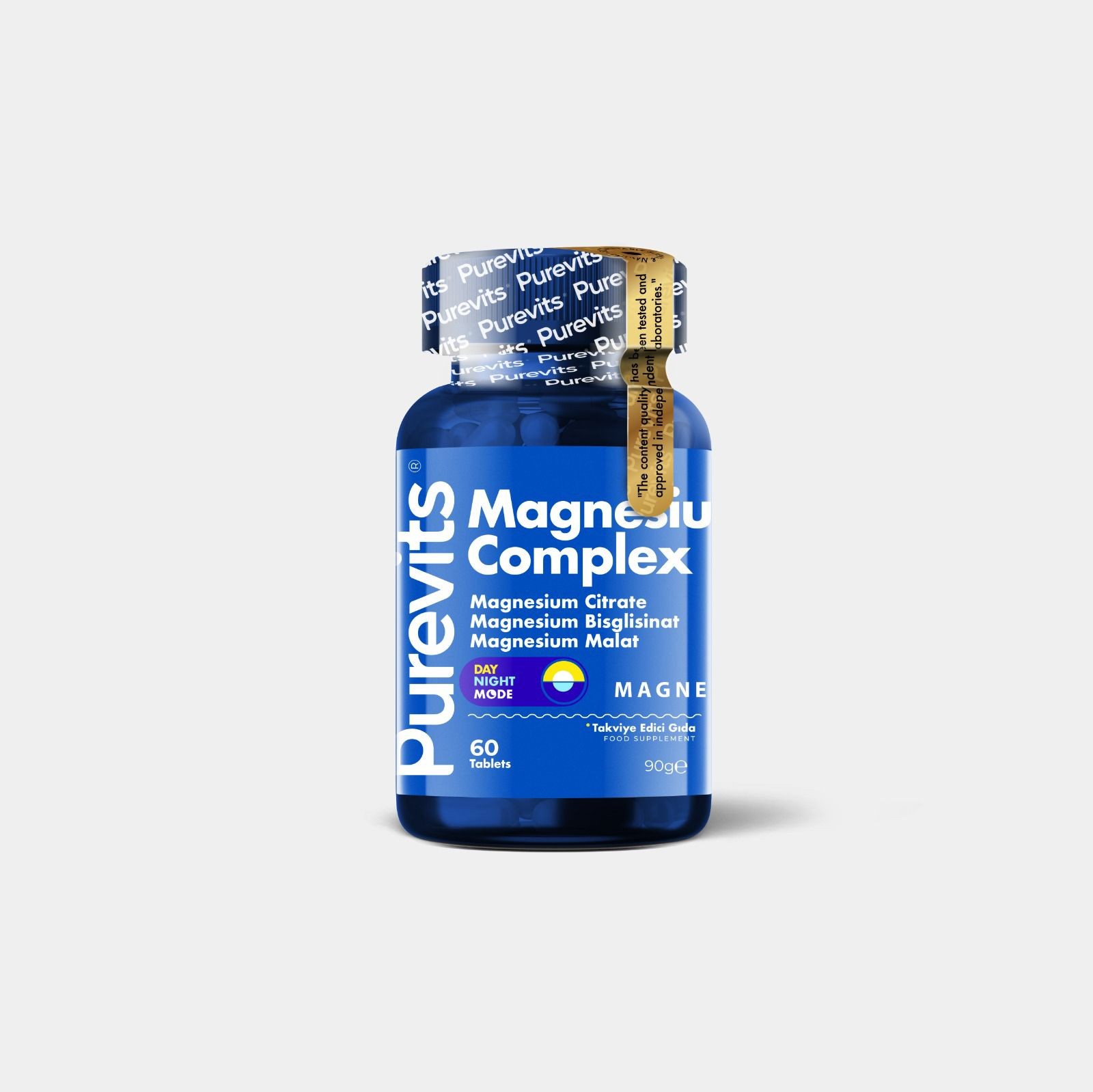 Magnezyum Complex - Sitrat -  Bisglisinat – Malat 200 mg  – 60 Tablet