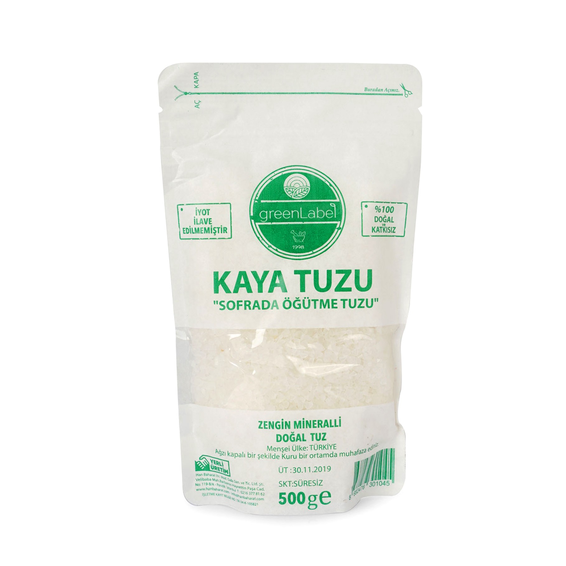 GREEN LABEL Kaya Tuzu (KESE) ST  1000 gr.