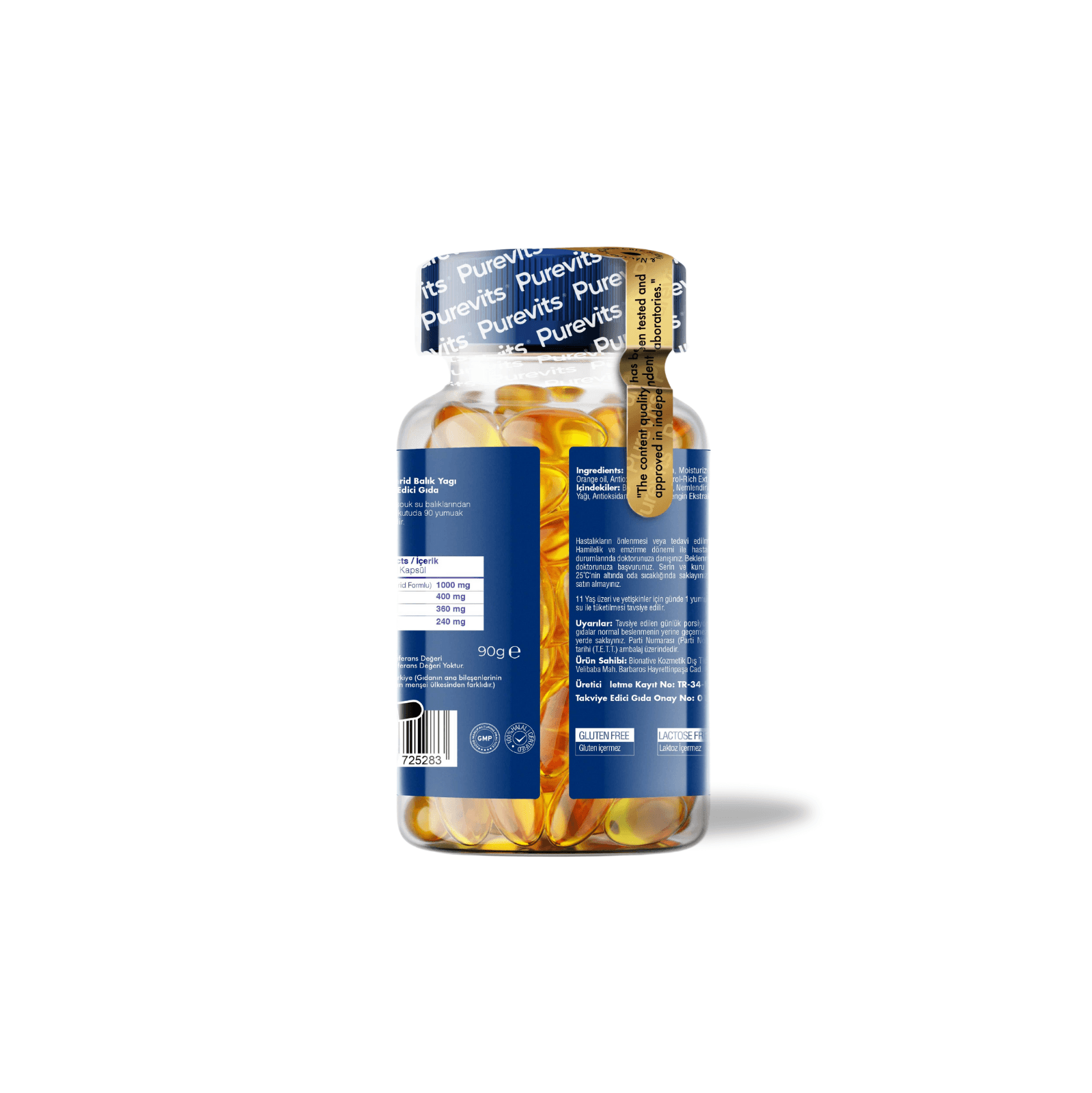 ADVANCED OMEGA-3 Yüksek Oran EPA DHA 1000 mg - Balık Yağı - 90 Adet Soft Jel