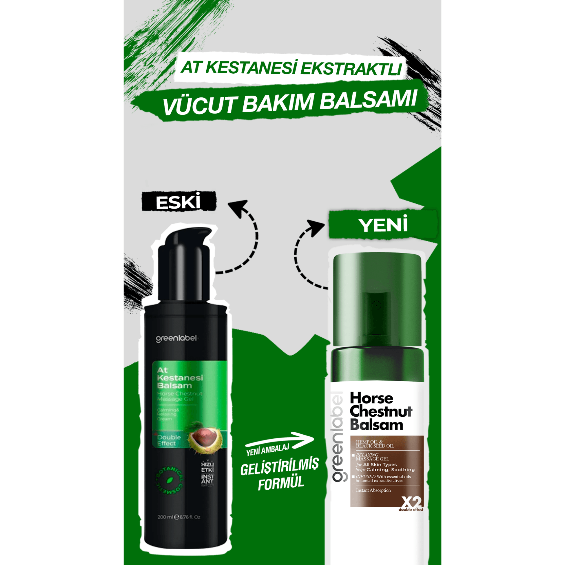 GREENLABEL Horse Chestnut Balsam - At Kestanesi Ekstraktlı Balsam 200 ML