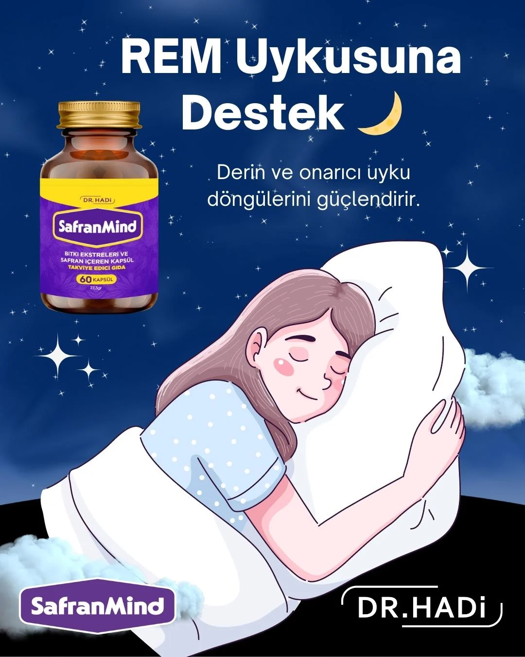 DR. HADİ Safran Mind 60 Kapsül