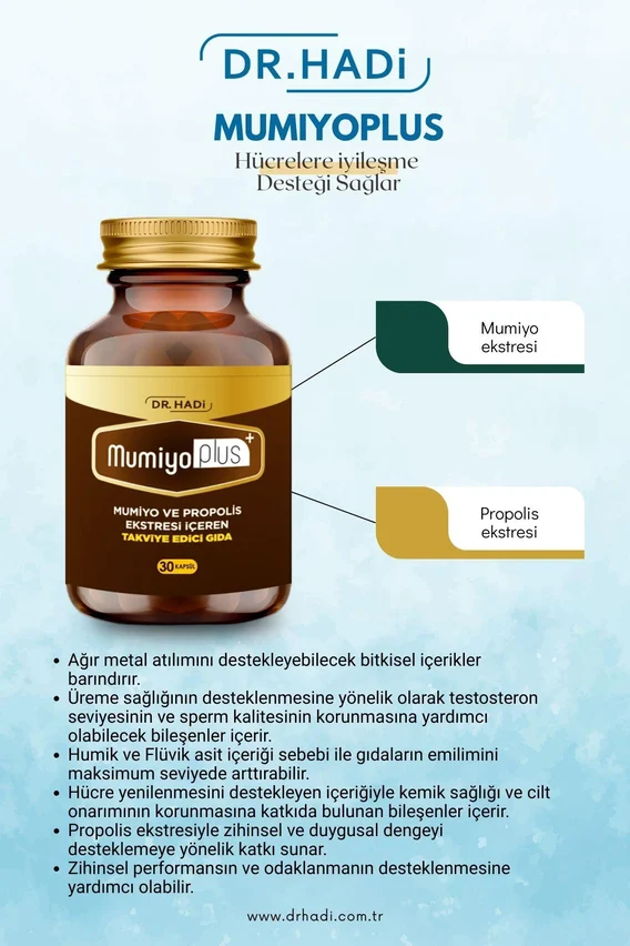 DR. HADİ Mumiyo Plus Propolis Ekstresi 30 Kapsül