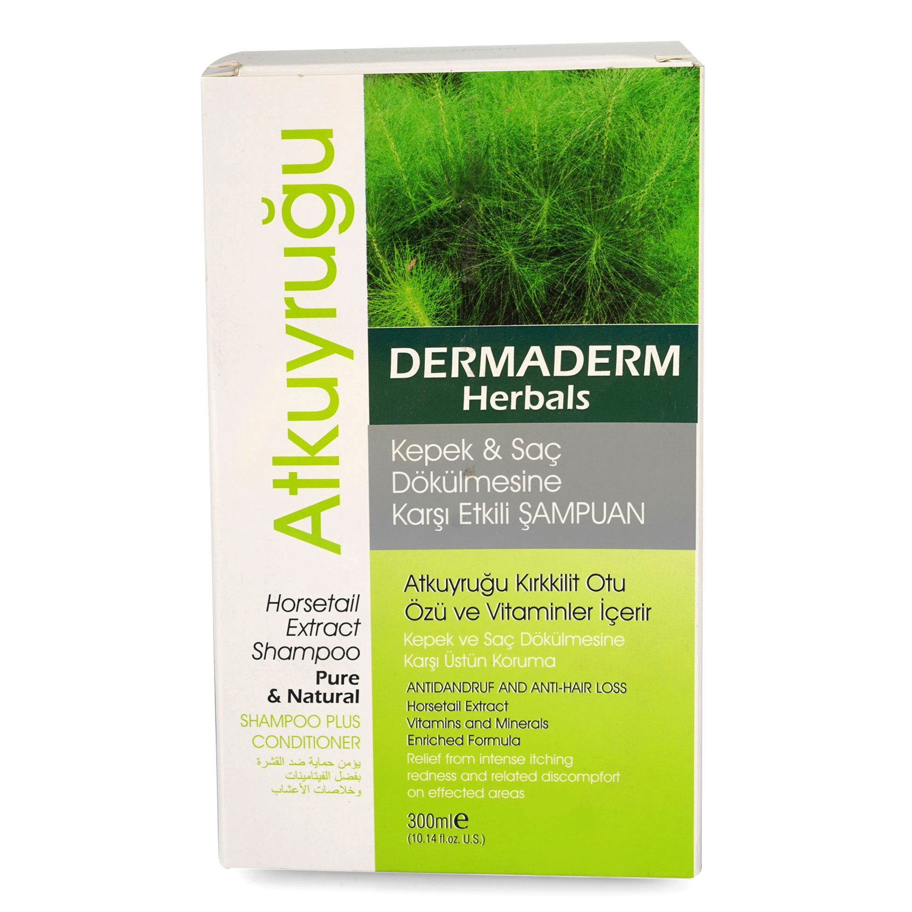 Dermaderm At Kuyruğu Kepeğe Karşı & Saç Güçlendirici Şampuan 300 ml