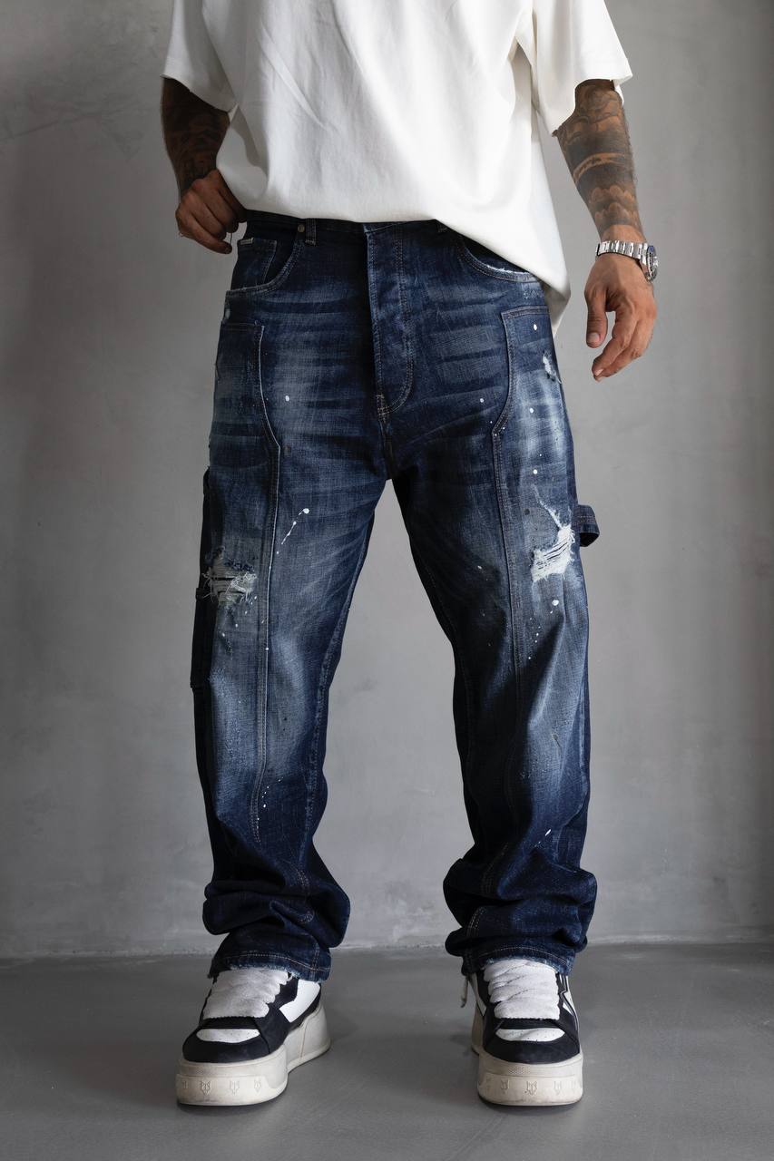 Painted Baggy Jeans