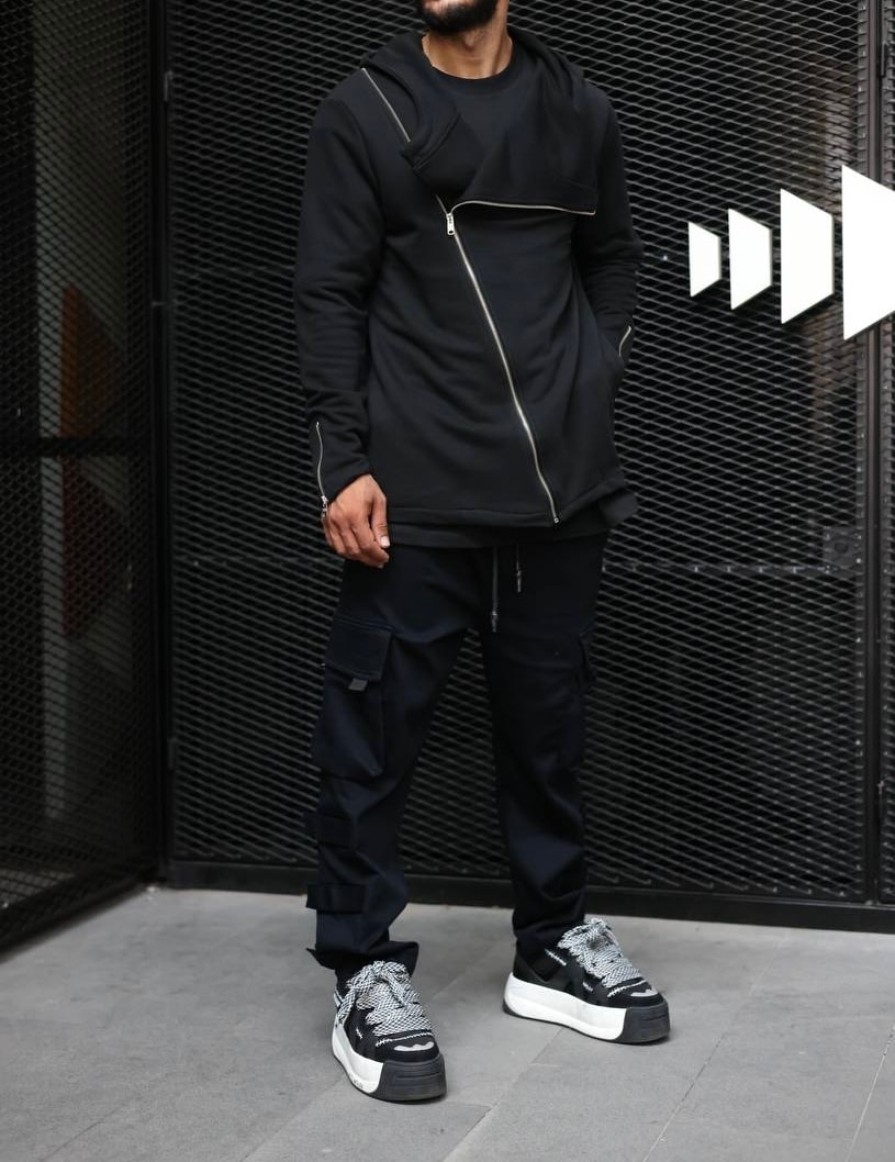 Black Zippered Jacket