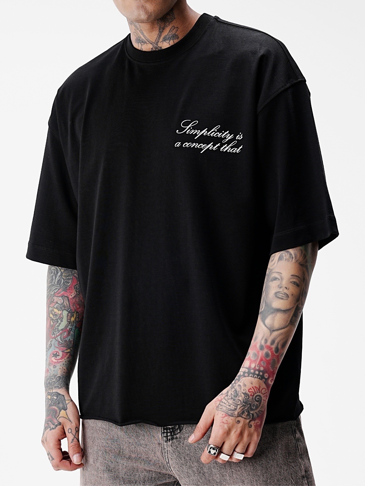 Written T-shirt Black