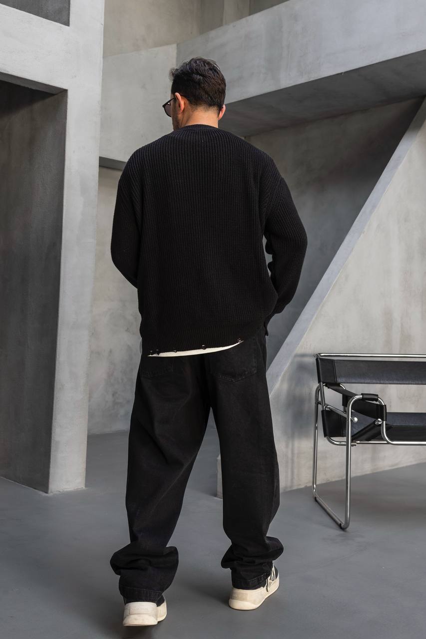 Knitted Detailed Sweatshirt