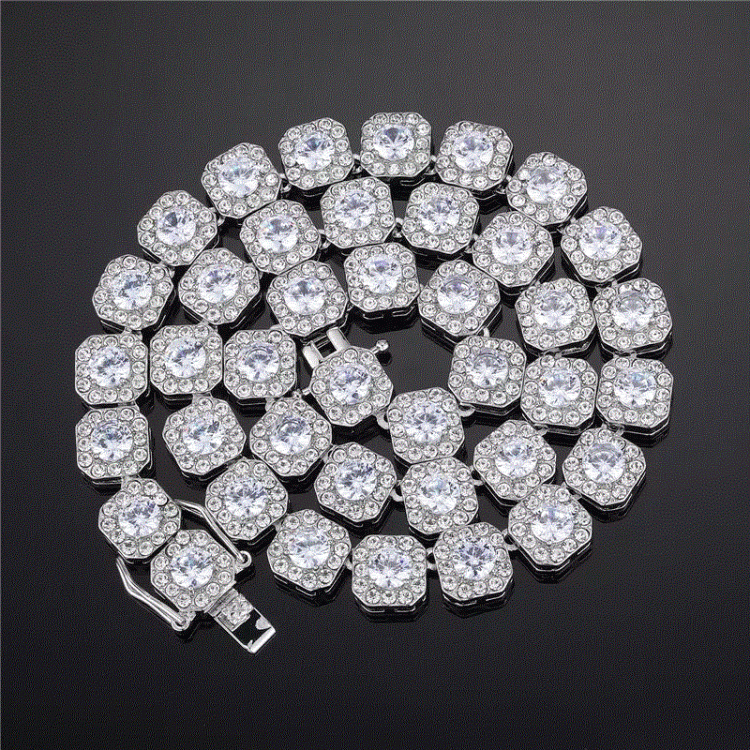 8mm Clustered Tennis Chain