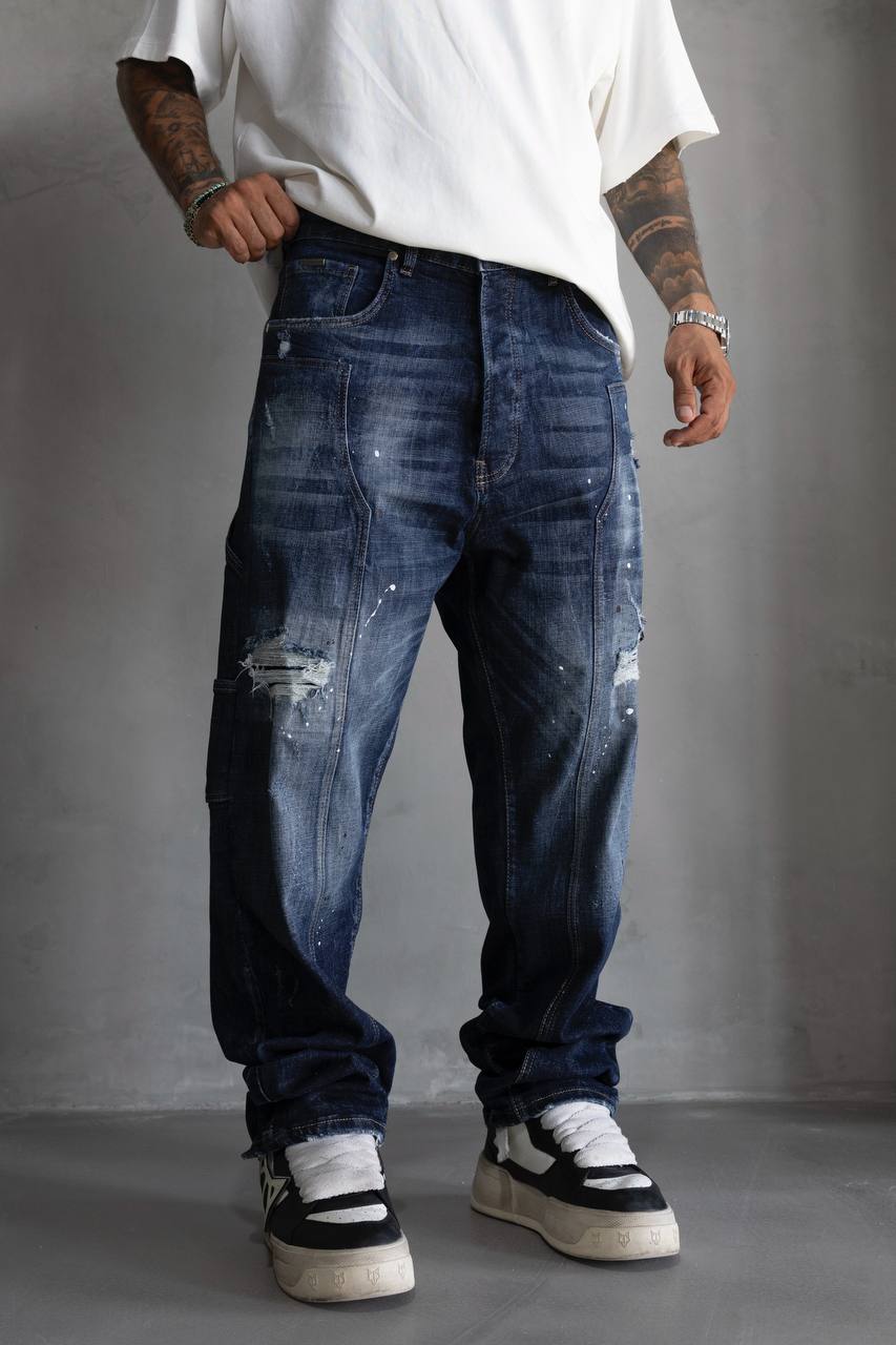 Painted Baggy Jeans