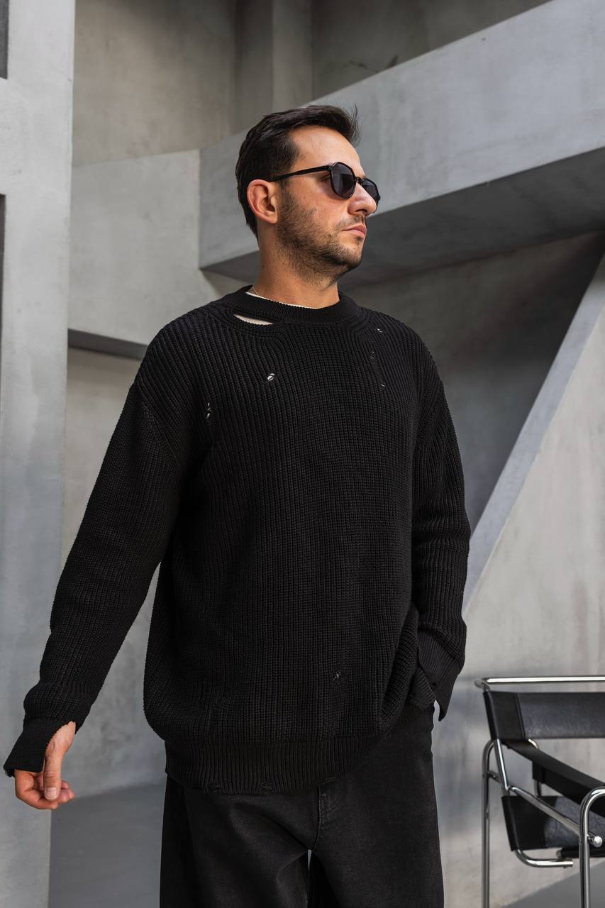 Knitted Detailed Sweatshirt