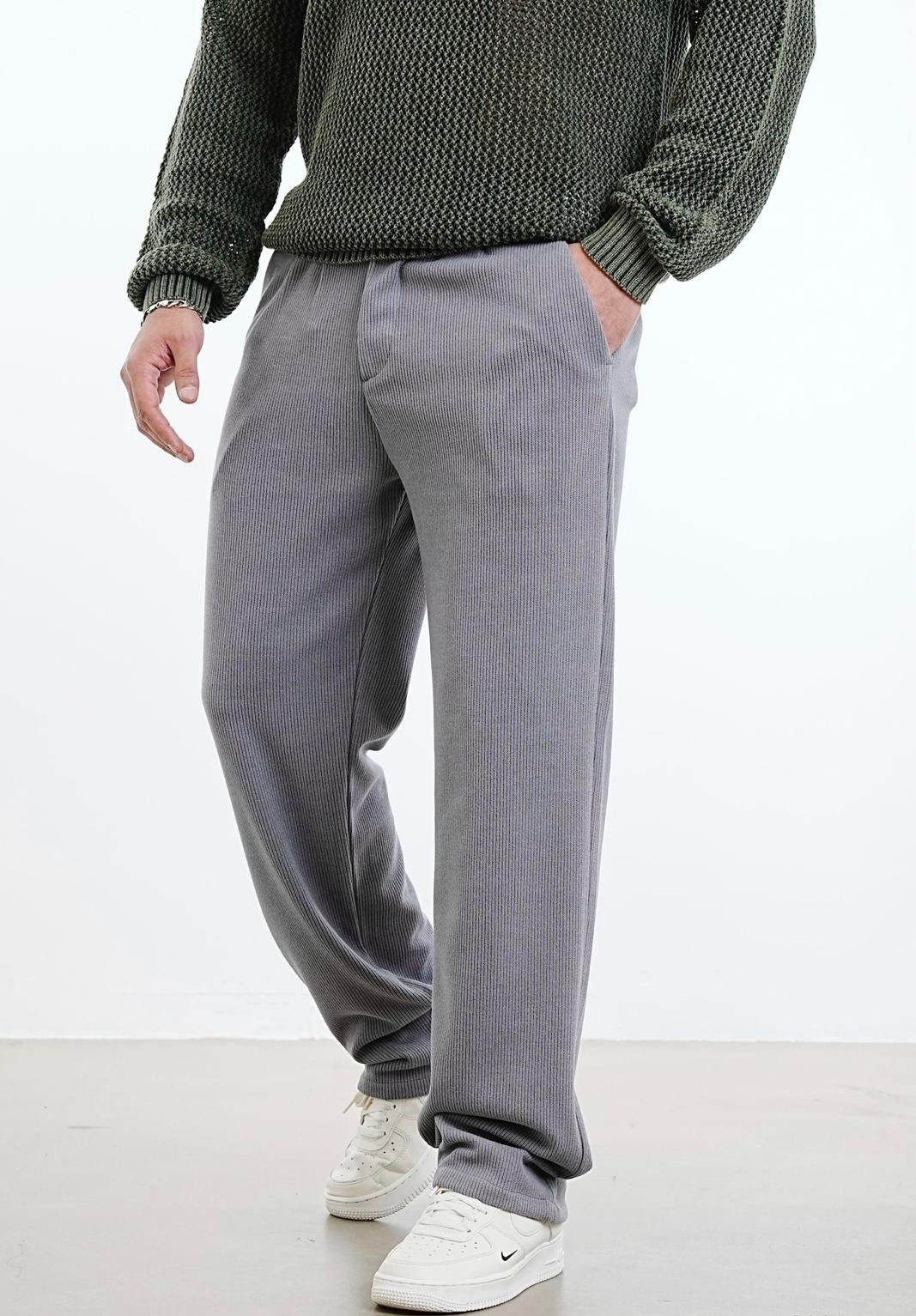 Anthracite Corduroy Trousers