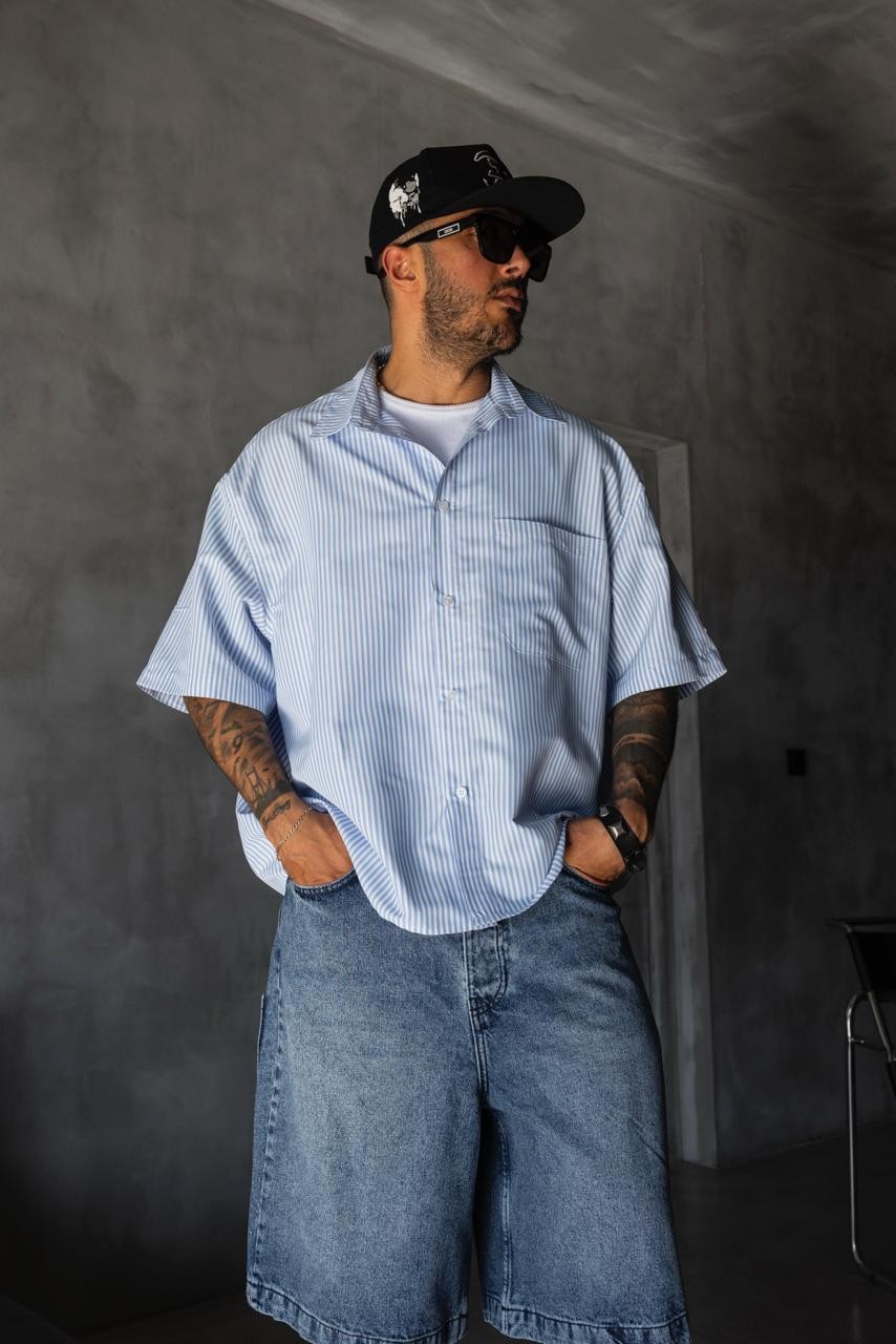 Striped Blue Shirt