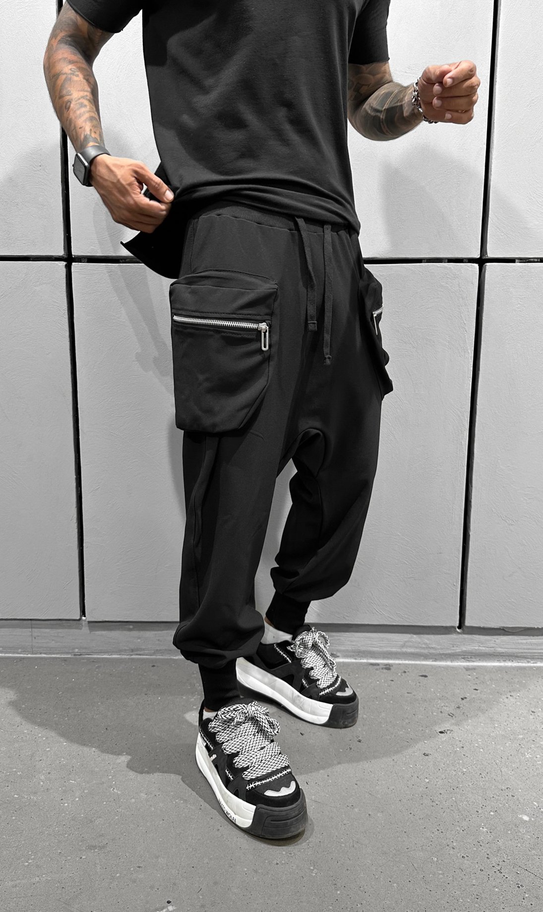 Black Shalwar Jogger