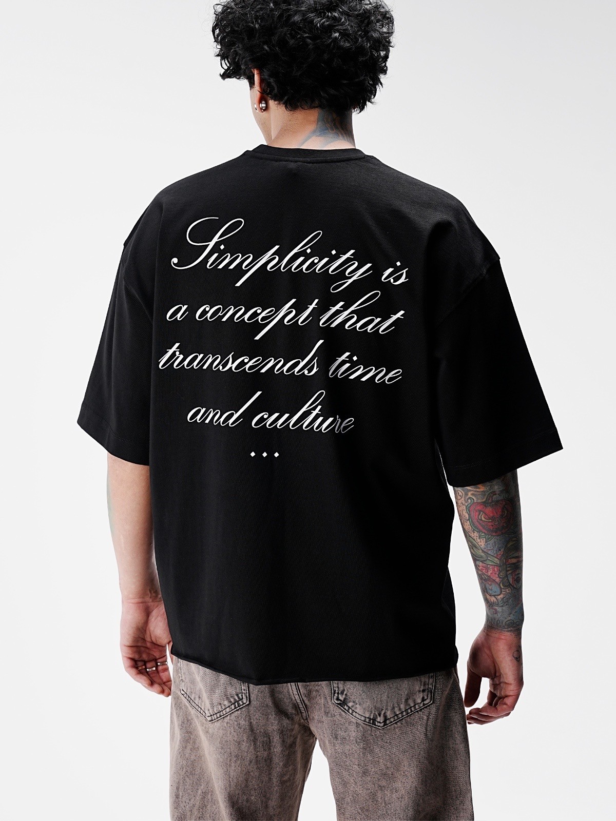 Written T-shirt Black