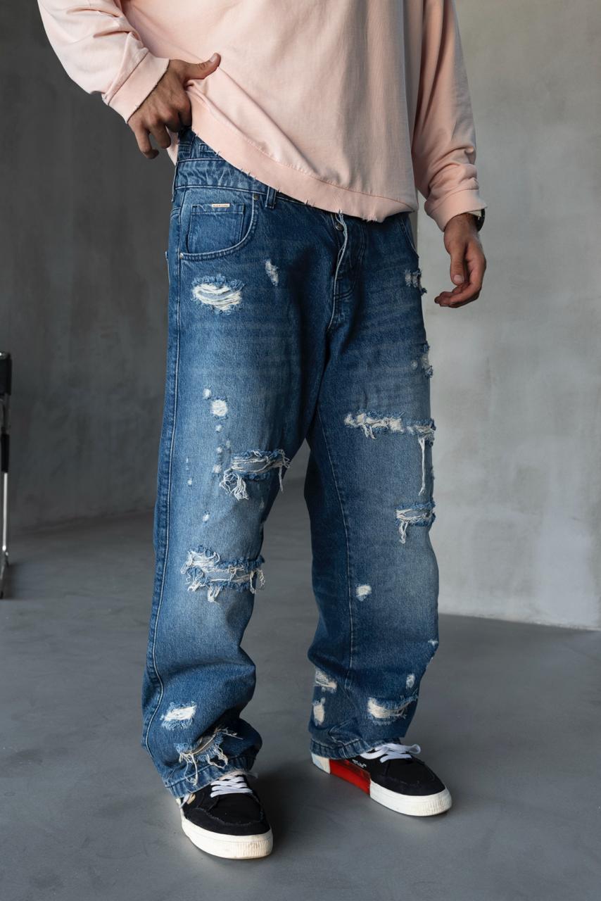 Double Layer Detailed Jeans