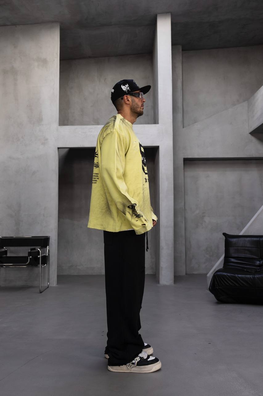 Neon Yellow Designer Sweatshirt