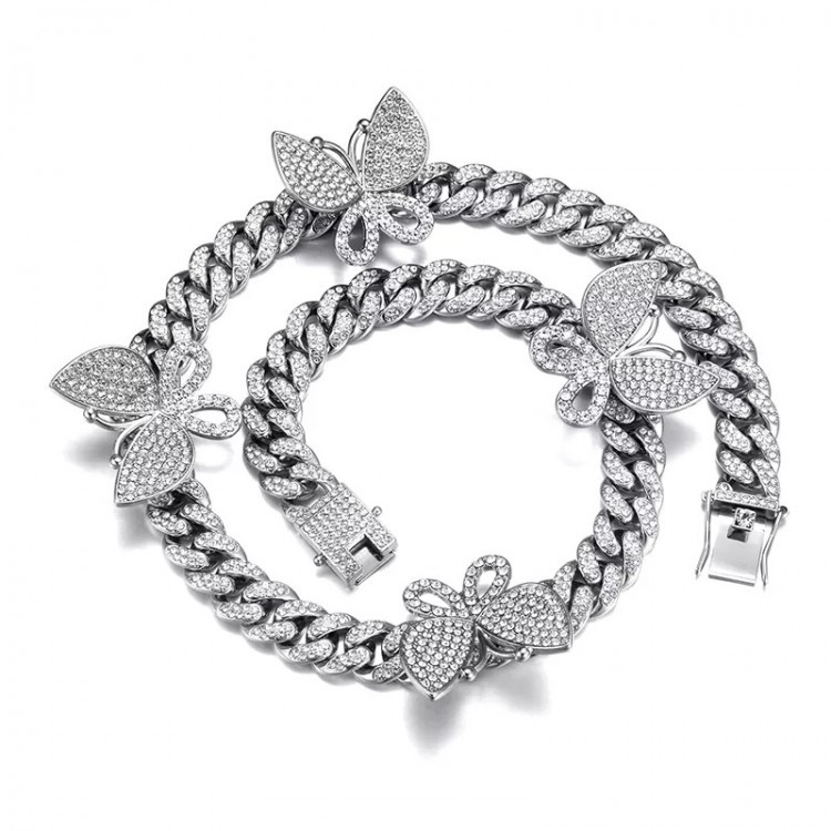 13mm Butterfly Cuban Chain