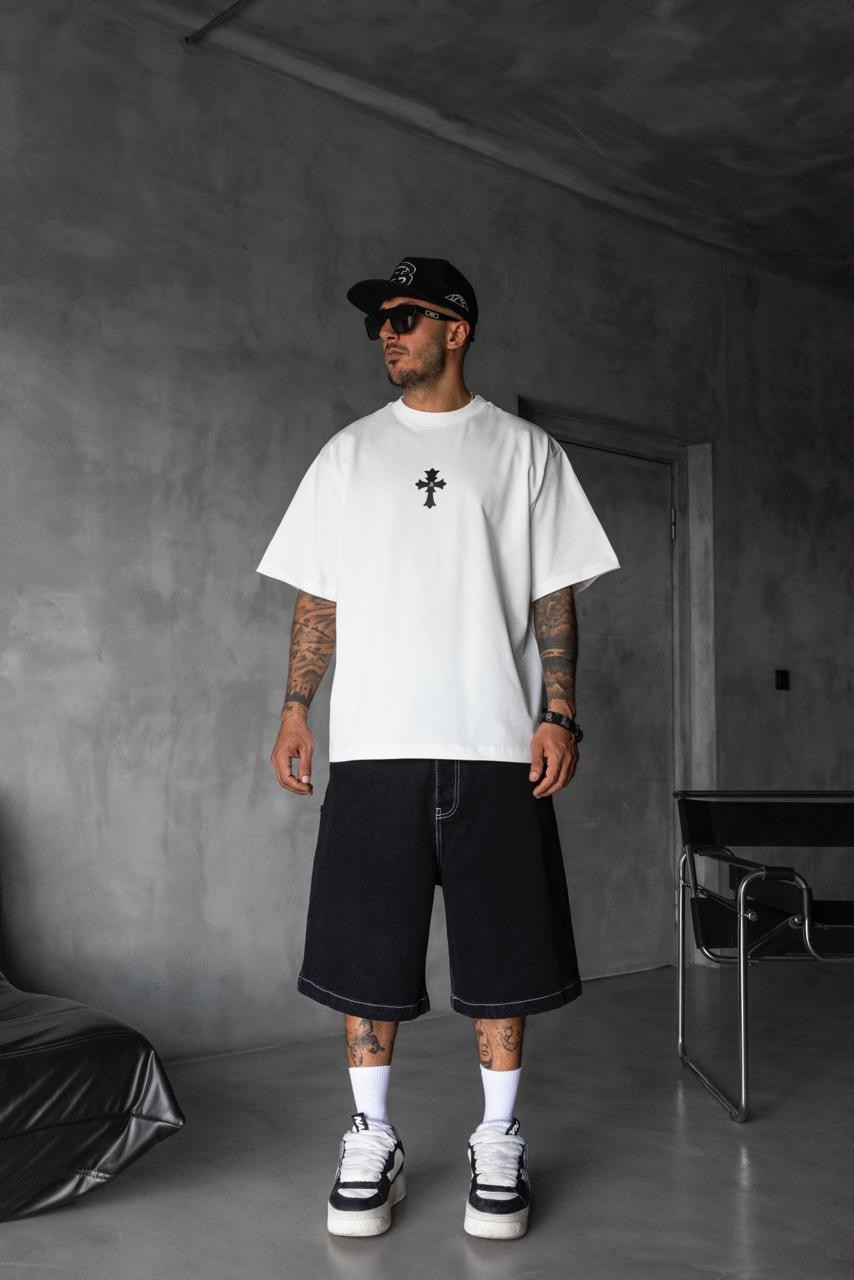 Detalied Haç T-shirt