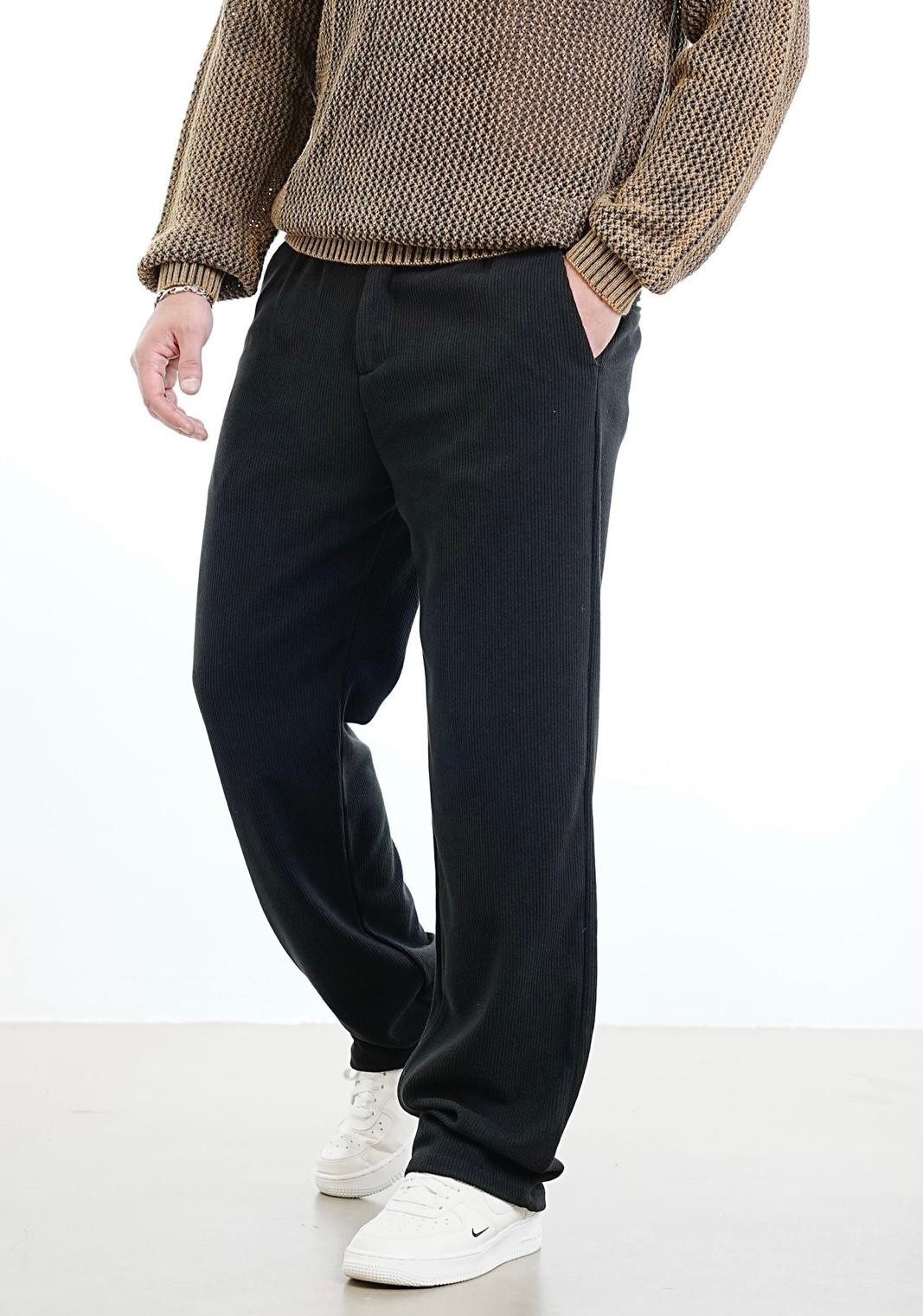 Black Corduroy Trousers