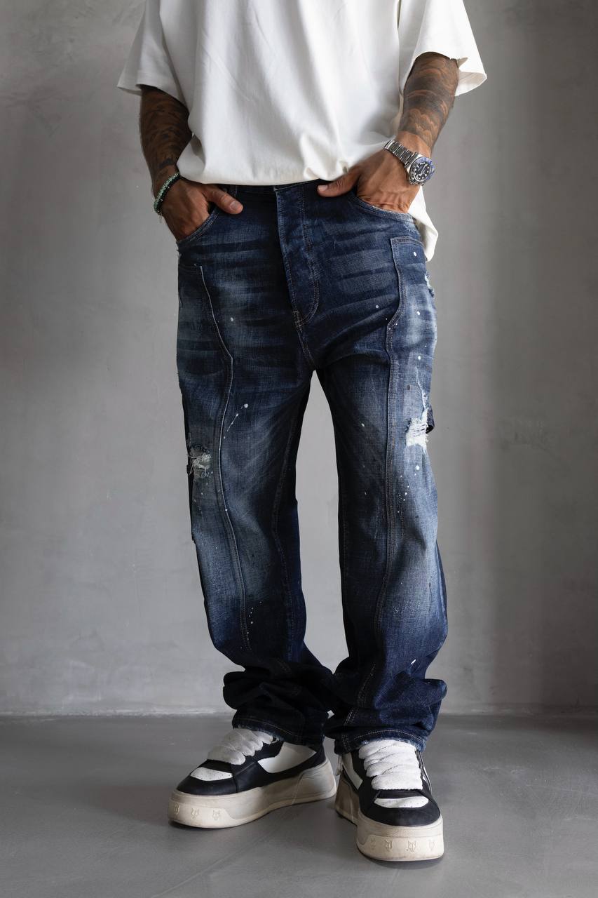 Painted Baggy Jeans