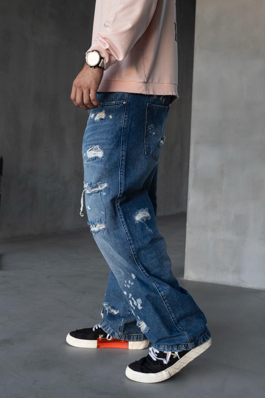 Double Layer Detailed Jeans