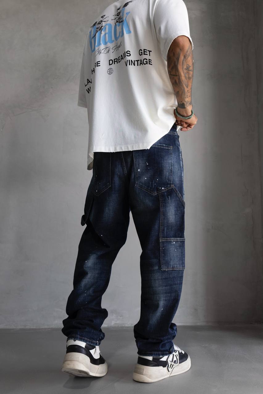 Painted Baggy Jeans