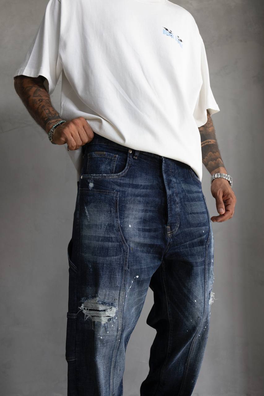 Painted Baggy Jeans