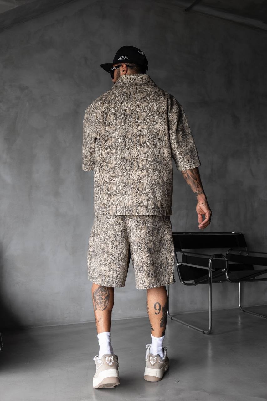 Snake Leather Patterned Suit