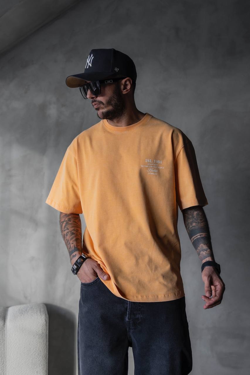 Orange Plain T-Shirt