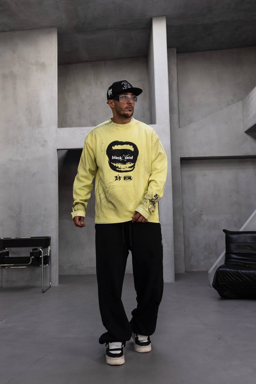Neon Yellow Designer Sweatshirt
