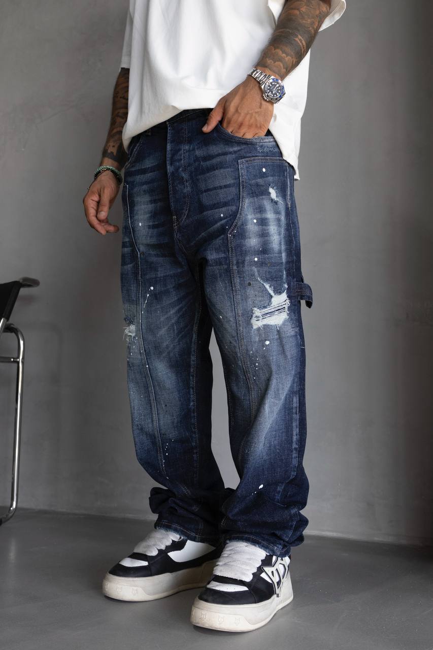Painted Baggy Jeans