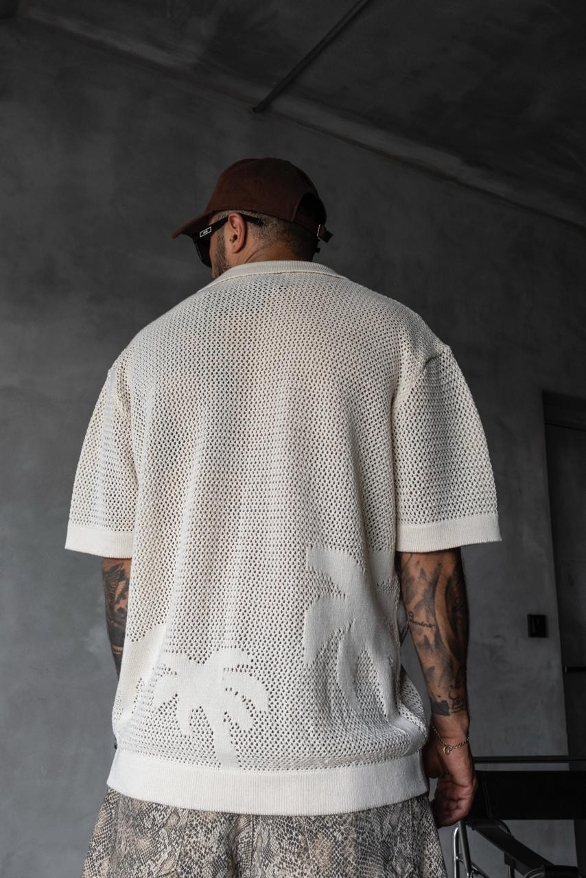 Beige Hole T-shirt